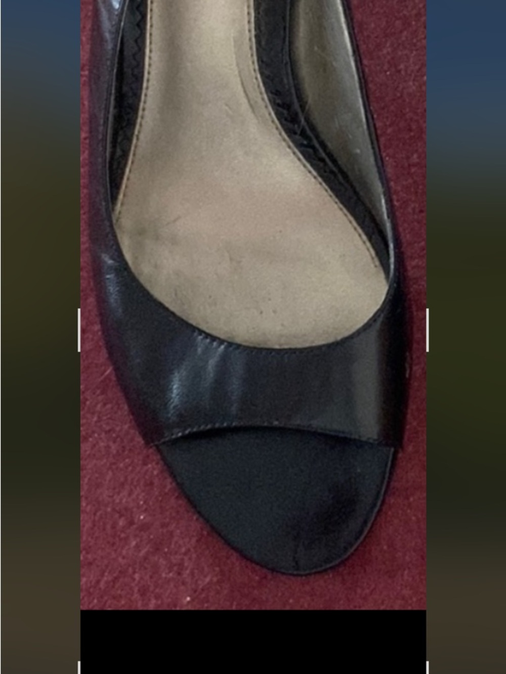Black open toe sling back banolino heels - Picture 2 of 6